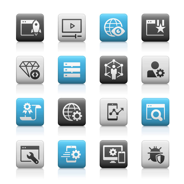 SEO and Digital Martketing Icons 2 of 2 // Matte Series - Vecteur, image