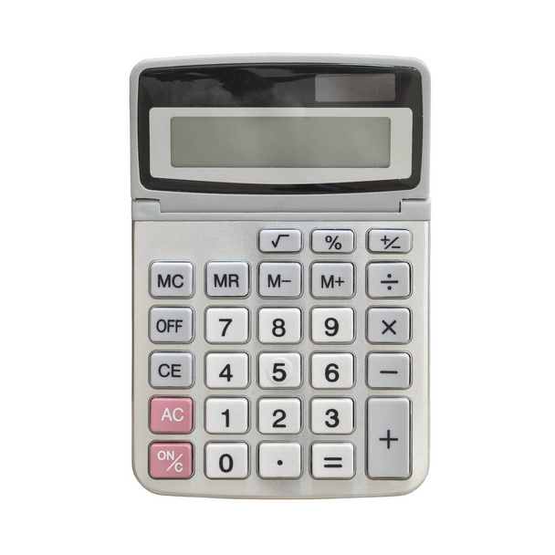 calculator isolated on white background - Photo, Image