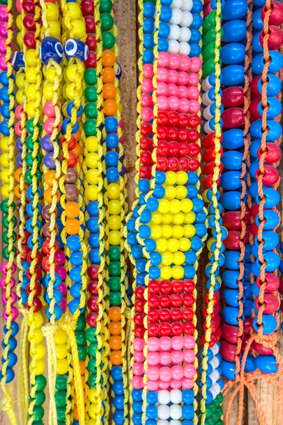 colorful bracelets with beads,  fashion background   - Valokuva, kuva
