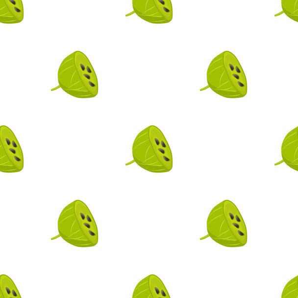 Theme big colored seamless gooseberry, bright berry pattern for seal. Berry pattern consisting of beautiful seamless repeat gooseberry. Simple colorful pattern berry from seamless soft gooseberry. - Vector, Image