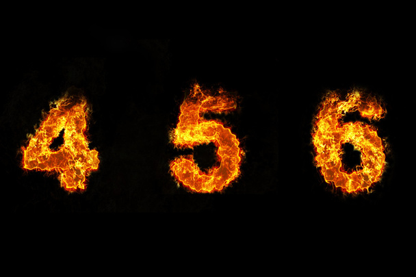 φωτιά σε αριθμό 4, 5 και 6 - Φωτογραφία, εικόνα