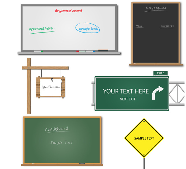 Blank Signs - Vector, Image