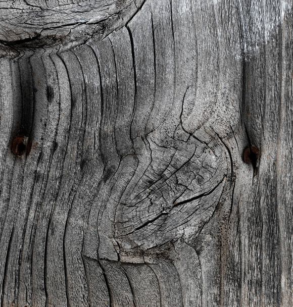 Weathered wood texture background in filled frame format - Photo, Image