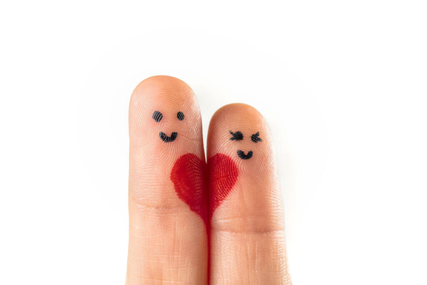 Romantik parmak Sevgililer Günü 'nün hayalini kuruyor - Fotoğraf, Görsel