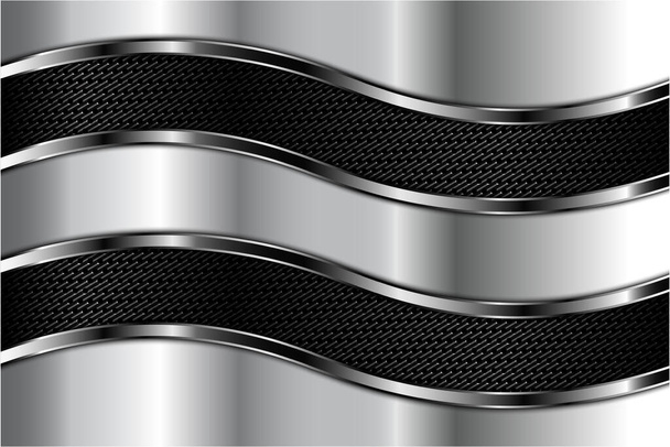  Элегантный металлический фон из серебра и серого с иллюстрацией вектора темного пространства
 - Вектор,изображение