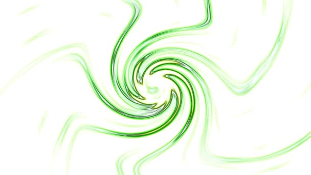 Green Swirl na białym tle stock video to świetny klip wideo. Ten klip wideo 1920x1080 (HD) może być wykorzystywany jako tło w każdym projekcie. Ten materiał będzie wyglądał świetnie w następnej edycji, projekcie lub filmie.  - Materiał filmowy, wideo