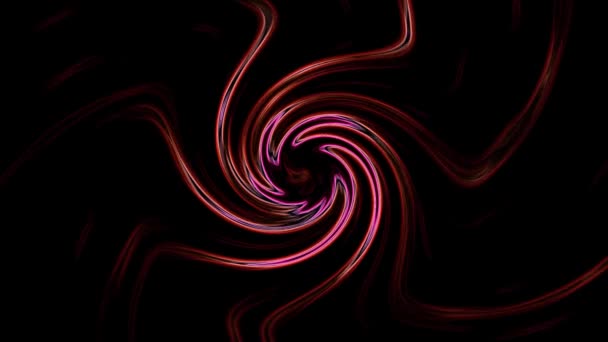 Red Swirl na czarnym tle film akcji jest świetny film wideo. Ten klip wideo 1920x1080 (HD) może być wykorzystywany jako tło w każdym projekcie. Ten materiał będzie wyglądał świetnie w następnej edycji, projekcie lub filmie.  - Materiał filmowy, wideo