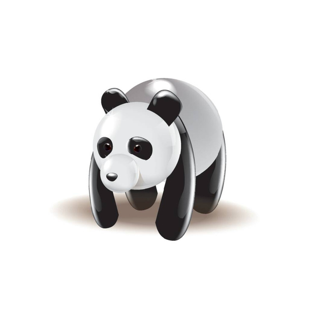panda animal vector illustration - Wektor, obraz