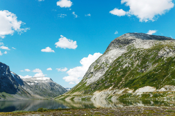 Lake on the top of mountains, Norway - 写真・画像