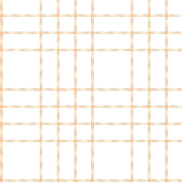Orange Plaid, w kratkę, tartan bezszwowy wzór nadaje się do mody tekstyliów i grafiki - Wektor, obraz