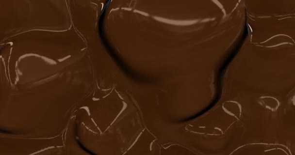 Fondo líquido de chocolate caliente. Derretida textura chocolate negro 3D renderizado. Textura de lava de seda glamour. bucle 4k
 - Imágenes, Vídeo