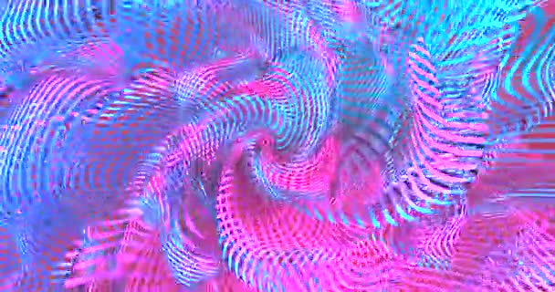 Φόντο νέον με φθορίζοντα υγρά χρώματα. Υπεριώδες αφηρημένο μπλε, μωβ, ροζ χρώμα. looped animation 4k Εικονική πραγματικότητα μελλοντικός σχεδιασμός 3d - Πλάνα, βίντεο