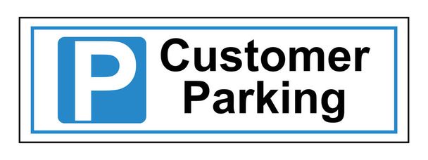 Upozornění zákazníka na znamení parkování - Vektor, obrázek
