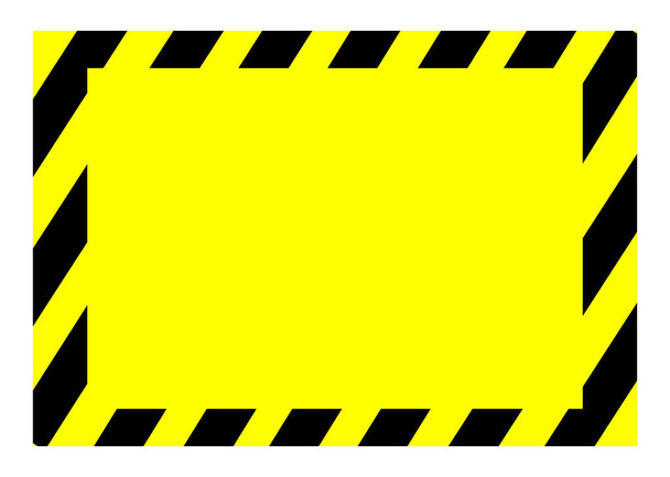 Passen Sie Warnung Vorsicht leer Gelber Vektor Zeichen - Vektor, Bild