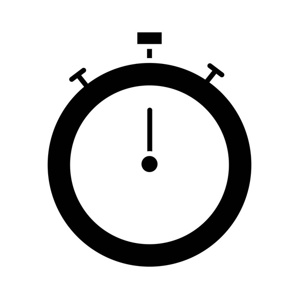 футбольний матч, хронометр час ліга рекреаційний спортивний турнір значок силует стилю
 - Вектор, зображення