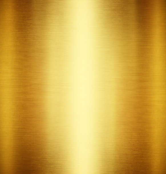 Tasarım için parlak, fırçalanmış dokusu olan altın metal arkaplan. - Fotoğraf, Görsel