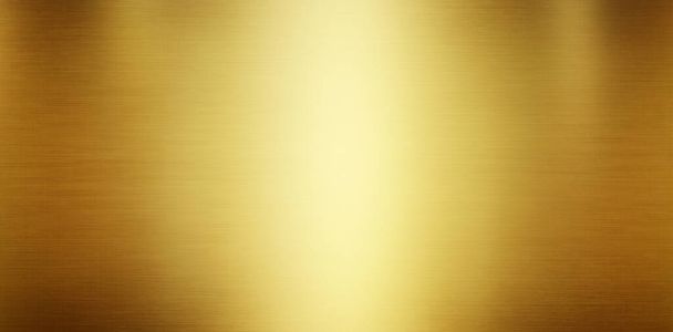 Tasarım için parlak, fırçalanmış dokusu olan altın metal arkaplan. - Fotoğraf, Görsel