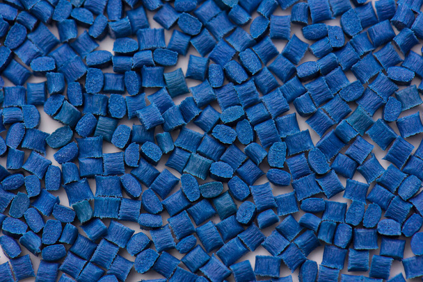 compuesto de resina plástica de polímero azul marino / turquesa con fibra de vidrio
 - Foto, Imagen