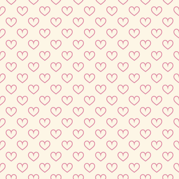 Stylish hearts seamless vector pattern. Wedding background. Romantic vector wallpaper for your design. - Vector, Imagen