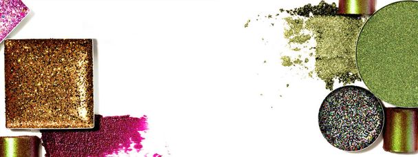 Colourful makeup products banner. - Photo, Image