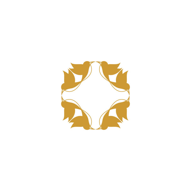 Vector set logo design sjablonen - abstracte symbolen in decoratieve Arabische stijl - emblemen voor luxe producten, hotels, boetieks, sieraden, oosterse cosmetica, restaurants, winkels en winkels - Vector, afbeelding