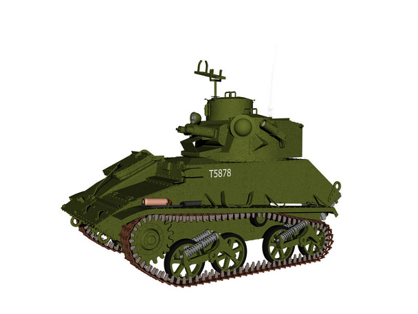 heavy steel tank with turret - Photo, Image