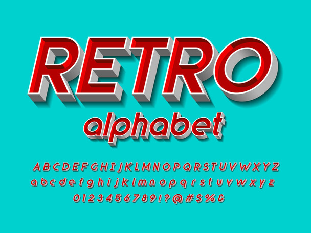 Vektor stilizált modern ábécé design - Vektor, kép