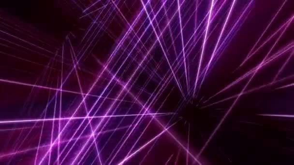 3D řádkové neonové světlo ve vesmíru - Záběry, video