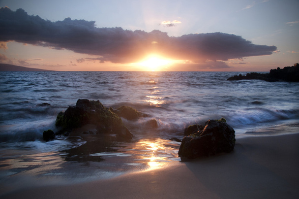 makapu пляж заходу сонця, Мауї Гаваї - Фото, зображення
