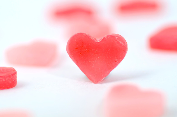 Obrázek valentine srdce izolované na bílém. - Fotografie, Obrázek