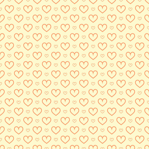 Stylish hearts seamless vector pattern. Wedding background. Romantic vector wallpaper for your design. - Vektör, Görsel