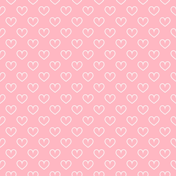 Stylish hearts seamless vector pattern. Wedding background. Romantic vector wallpaper for your design. - Vector, Imagen