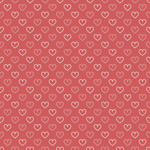 Stylish hearts seamless vector pattern. Wedding background. Romantic vector wallpaper for your design. - Вектор,изображение
