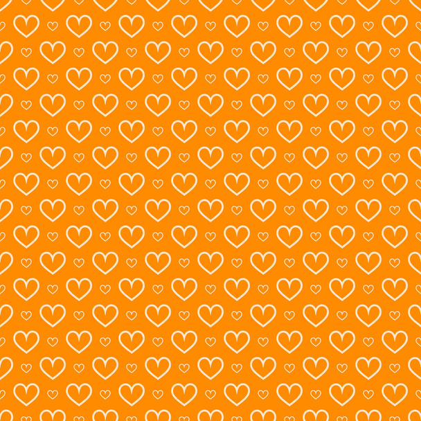 Stylish hearts seamless vector pattern. Wedding background. Romantic vector wallpaper for your design. - Vector, Image