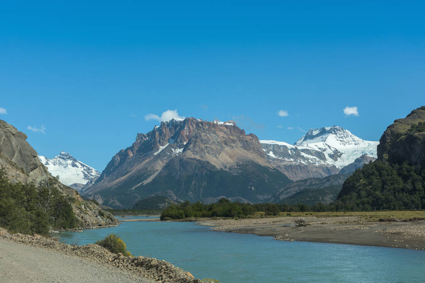 the las vueltas river near el chalten, patagonia, argentina - Photo, Image