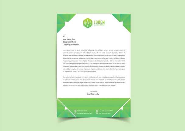 Abstract Letter head templates for your Business project, Vector illustration, and modern style letterhead template design. - Vector, Image
