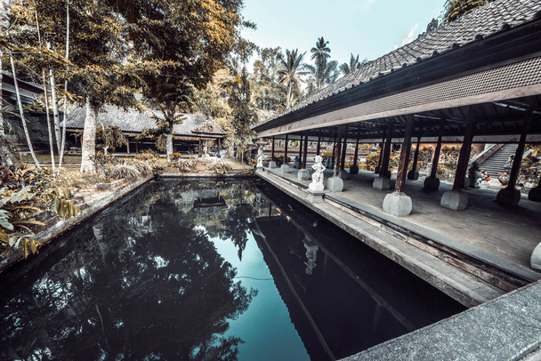 Étang à Gunung Kawi Sebatu Temple, Indonésie - Photo, image