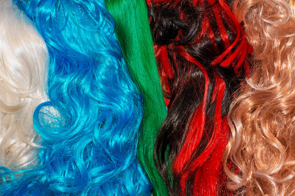 Umělé vlasy používané pro výrobu paruk - Fotografie, Obrázek