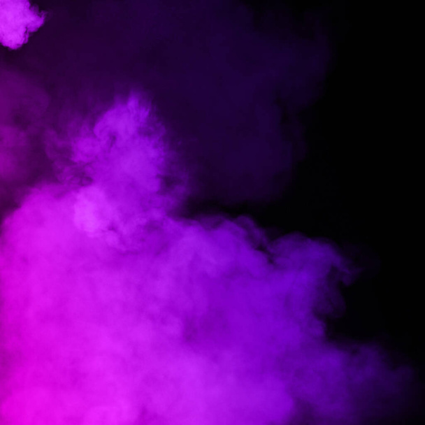 barevný kouř abstraktní na černém pozadí, Pohyb požární design - Fotografie, Obrázek