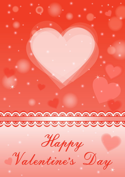 Background with hearts. - Vector, Image