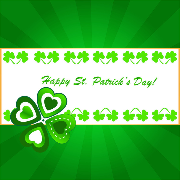 Clovers background on St. Patrick's Day - Foto, Imagen