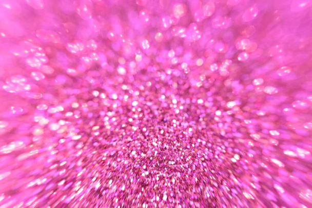 Αφηρημένο ροζ φόντο με φυσαλίδες και αφρώδη λάμψη Ημέρα του Αγίου Βαλεντίνου, εκδήλωση φώτα ρομαντικό σκηνικό. Θολή αφηρημένη φόντο διακοπών - Φωτογραφία, εικόνα