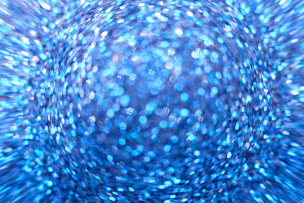 Абстрактный синий фон. Блестящие винтажные огни фон с разряженными огнями
 - Фото, изображение