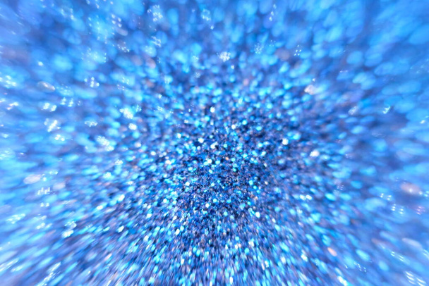 Абстрактный синий фон. Блестящие винтажные огни фон с разряженными огнями
 - Фото, изображение