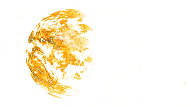 Orange Rotating Hemisphere on White Background stock vídeo é um ótimo vídeo. Este clipe de vídeo 1920x1080 (HD) pode ser usado como plano de fundo em qualquer projeto. Esta filmagem ficará ótima em sua próxima edição, projeto ou filme
.  - Filmagem, Vídeo