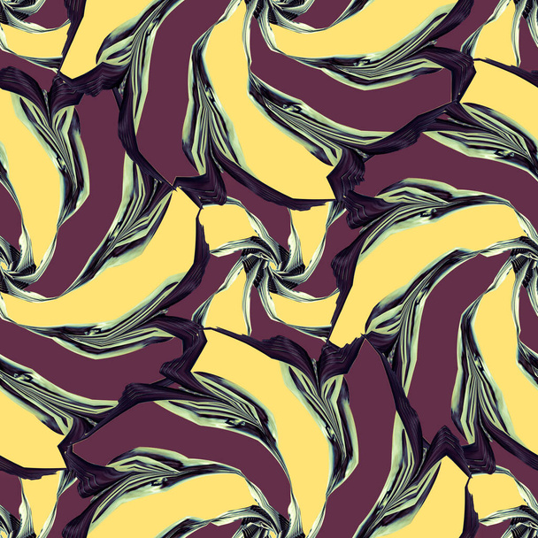 african based twirl flower type seamless pattern  - Fotografie, Obrázek