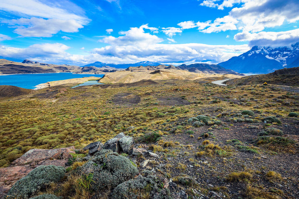 Vue imprenable sur le panorama du parc national Torres Del Paine, Chili - Photo, image
