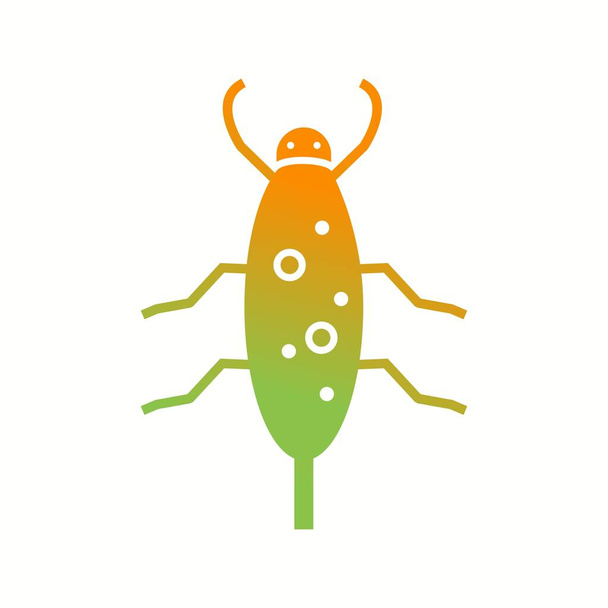 Icono único del glifo del vector de la cucaracha
 - Vector, Imagen