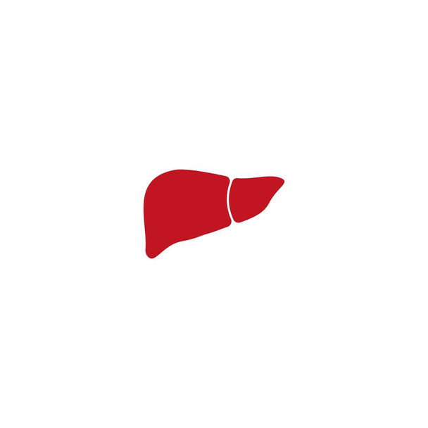 Karaciğer logosu, karaciğer bakımı vektör simgesi basit illüstrasyon tasarımı  - Vektör, Görsel