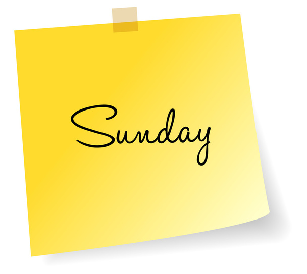 Неділя Жовта Липка нотатка
 - Вектор, зображення